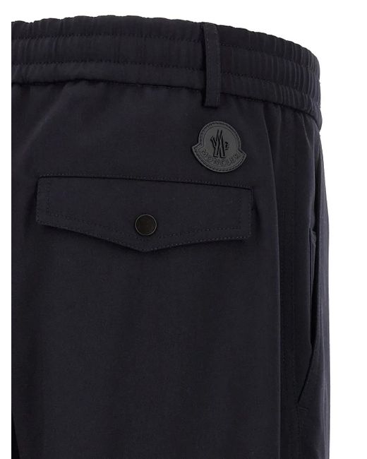 Moncler Pantalon Met Wijde Pijpen in het Blue voor heren
