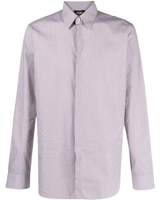 Fendi Purple Camicia for men