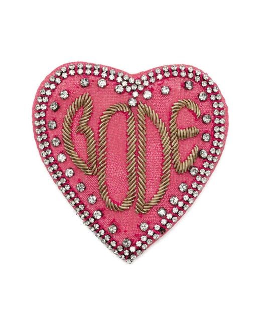 Bode Pink Duchess Brooch for men