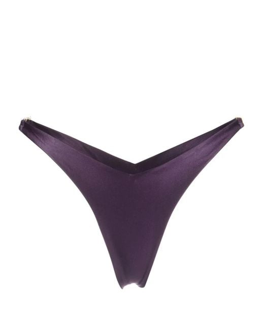 Gcds Purple Logo-Hardware Bikini Bottoms