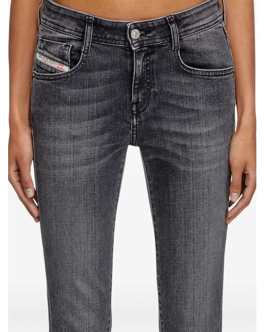 Jean Évasé À Taille Basse DIESEL en coloris Gray