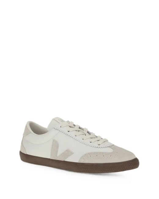 Veja White Volley Lace-Up Sneakers