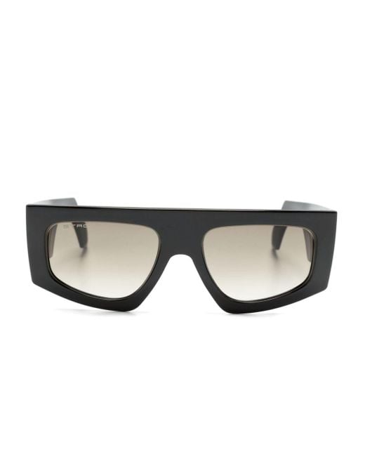Etro Black Pegaso Rectangle-frame Sunglasses