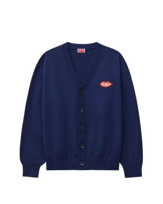 KENZO Blue Loves Cardigan for men