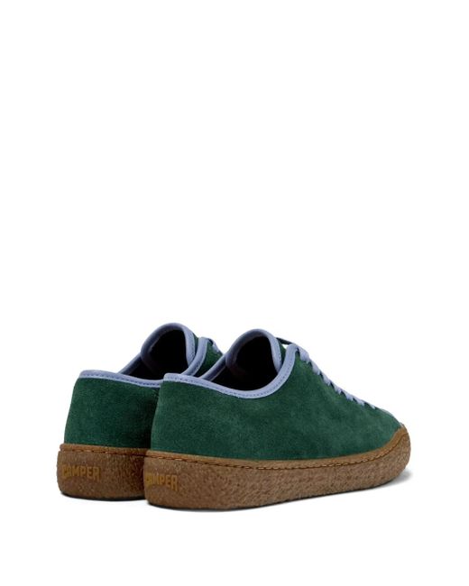 Camper Green Peu Terreno Suede Lace-Up Sneakers