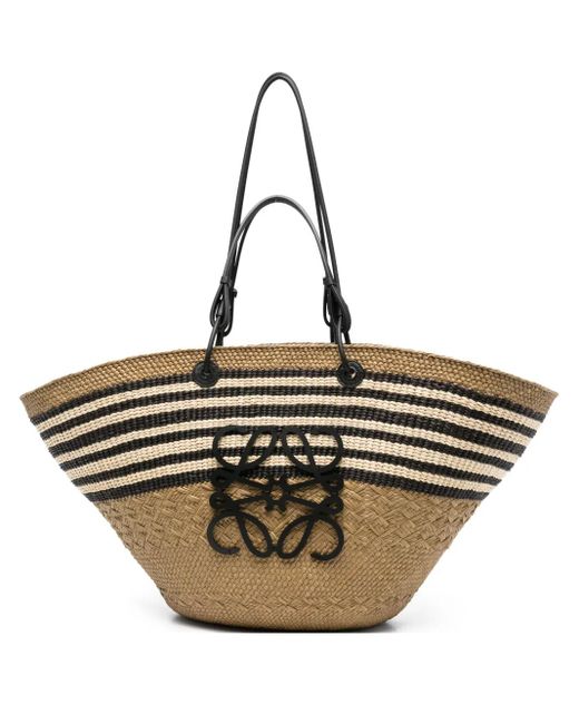 Loewe Black Große Anagram Korbtasche