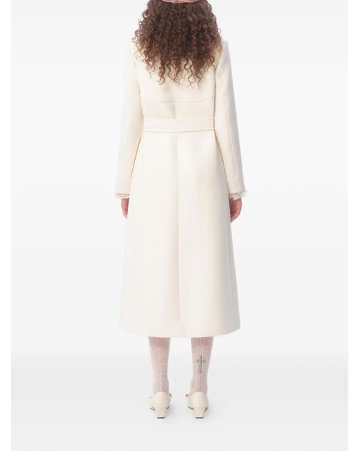 Valentino Garavani Natural Drill Double-Breasted Coat