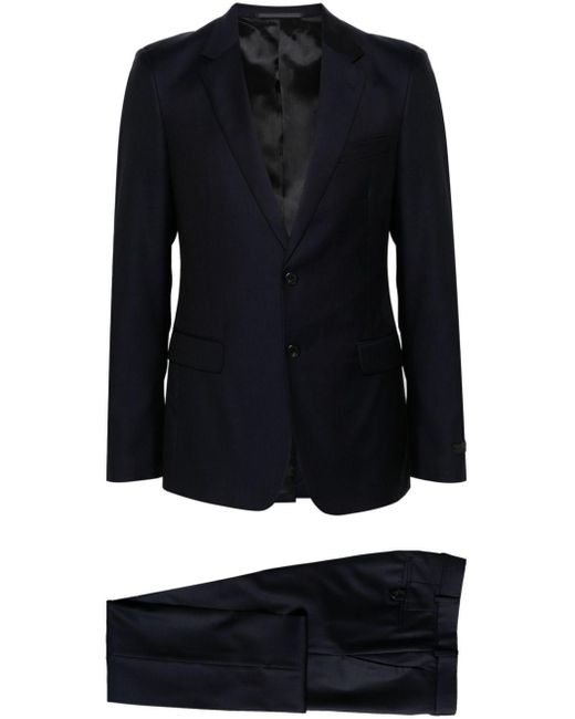 Prada Black Single-breasted Virgin-wool Suit for men