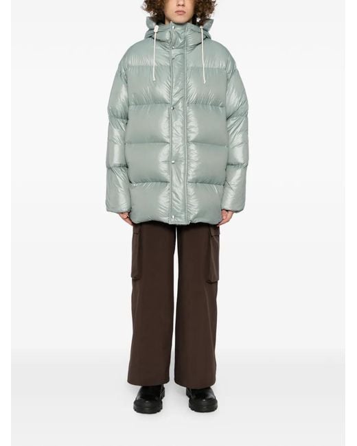 Jil Sander Blue Down Jacket for men
