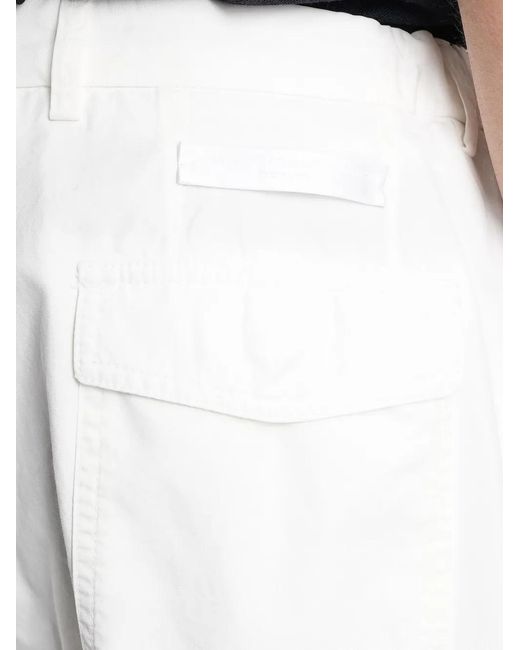 Briglia 1949 White Gurkad Pleated-Detail Tailored Shorts for men