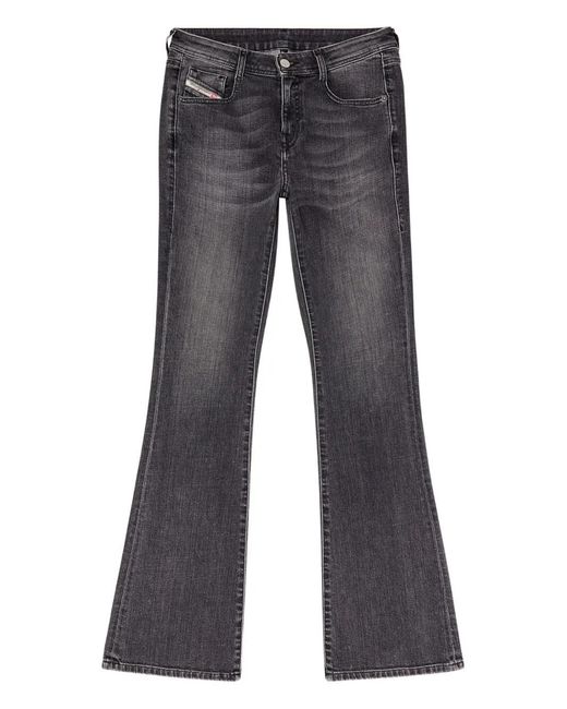 Jean Évasé À Taille Basse DIESEL en coloris Gray