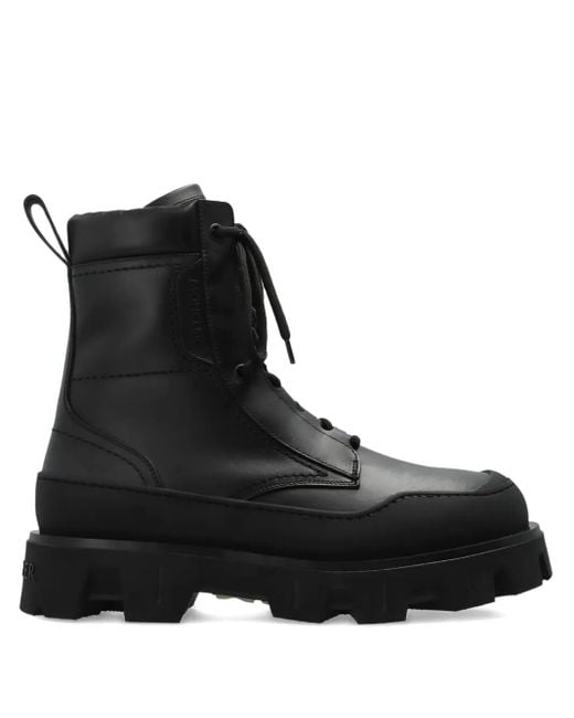 Moncler Black Peak Path Lug-Sole Boots for men