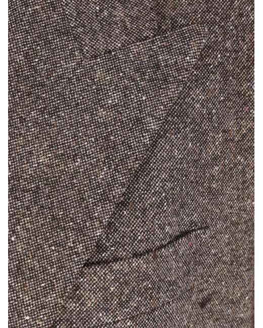 Tagliatore Gray Double-Breasted Blazer