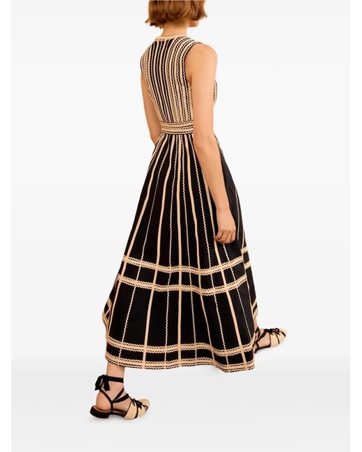 black tie dress womens Ulla Johnson Vivi Midi Dress Noir