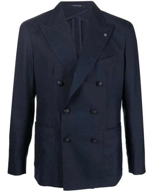 Tagliatore Blue Double-breasted Jacket for men