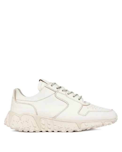 Sneakers Con Design A Inserti di Buttero in White da Uomo