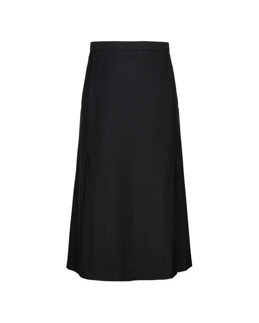 JNBY Black A-Line Midi Skirt