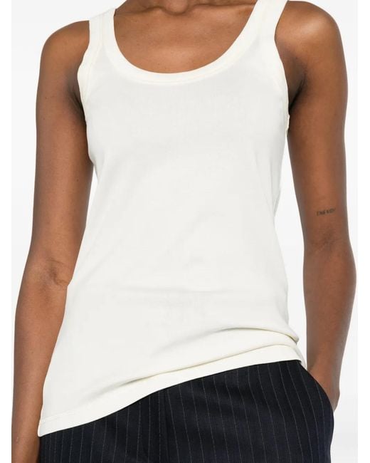 Lemaire White Rib Tank Top