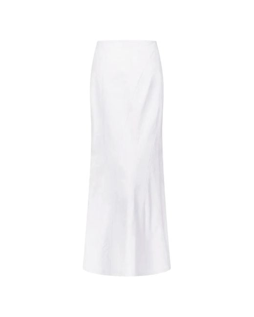 FFORME White Ora Panelled Maxi Skirt