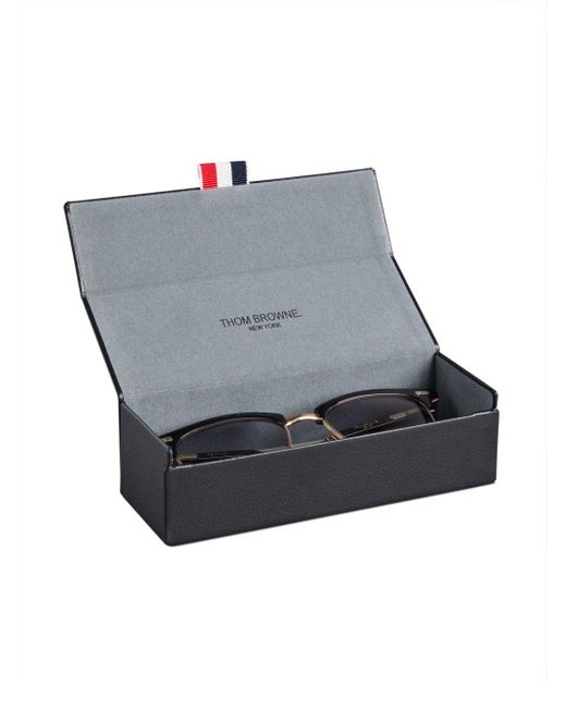 Thom Browne Multicolor Rectangle-frame Tinted Sunglasses