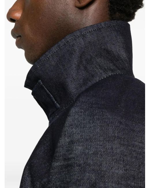 Lacoste Blue Drop-Shoulder Denim Jacket for men