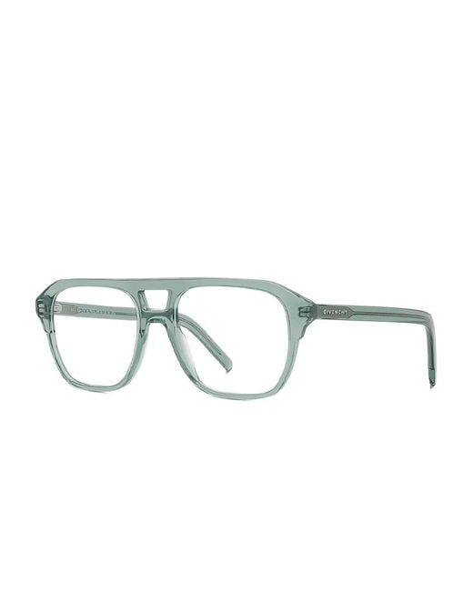 Givenchy Green Square-Frame Glasses