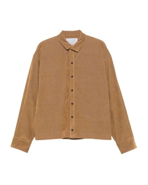 Camicia Con Colletto Button-Down di Kolor in Natural da Uomo
