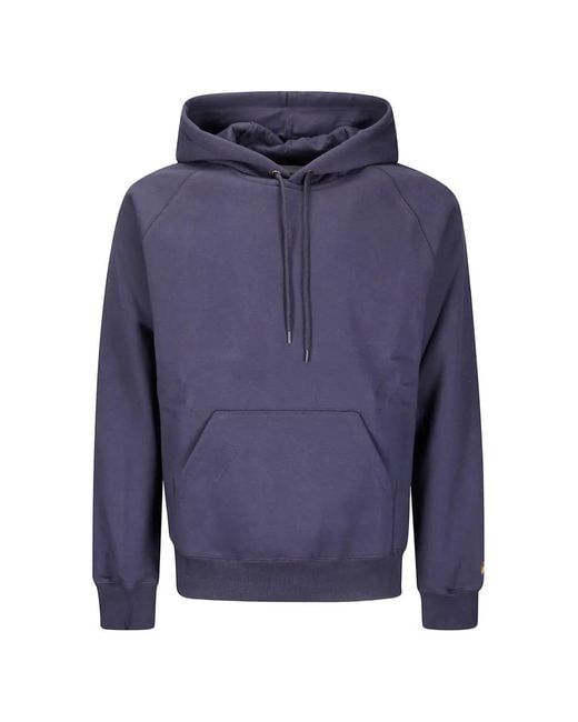 Carhartt Blue Drawstring Kangaroo Pocket Hoodie for men