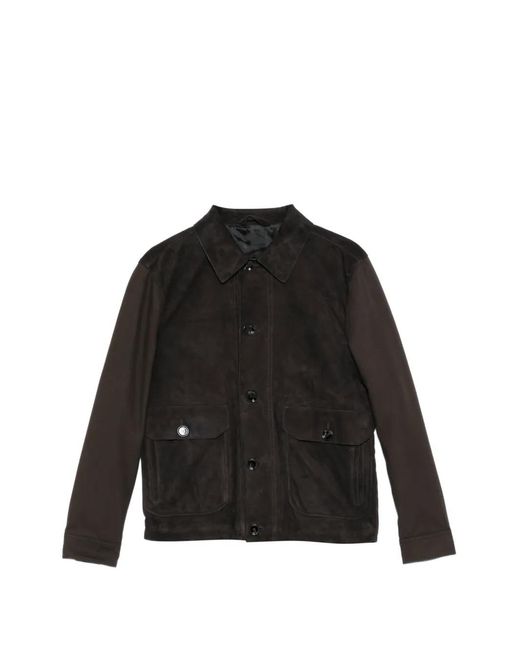 Brioni メンズ ブラック レザージャケットの通販はau PAY マーケット
