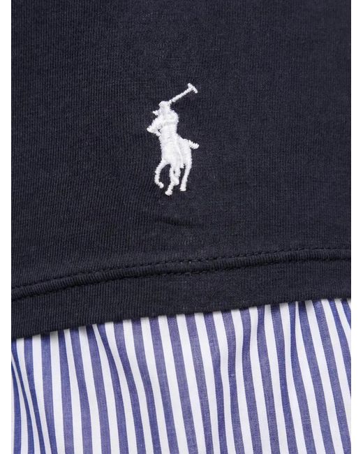 Polo Ralph Lauren Blue Embroidered-Logo Pajamas
