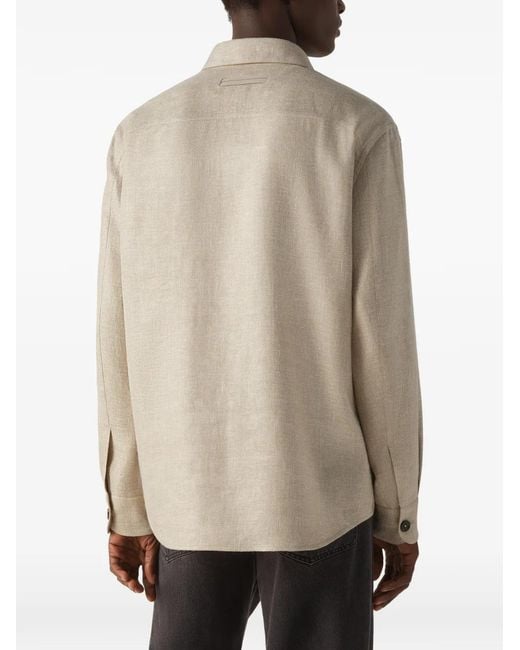 Zegna Natural Neutrals Shirts for men