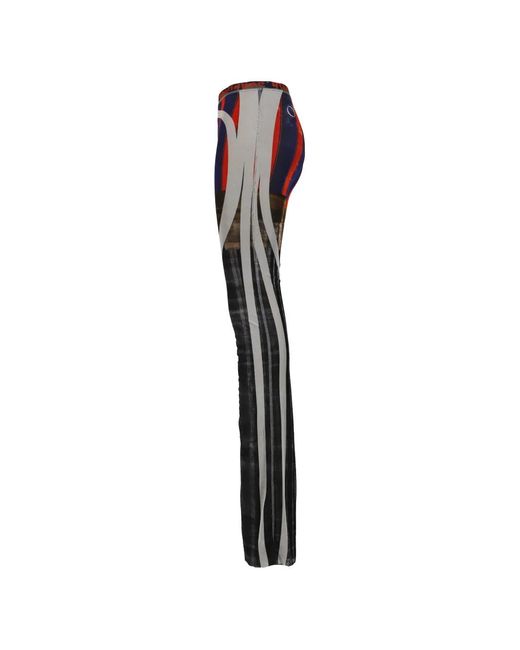 OTTOLINGER White Racing Plaid Mesh Trousers
