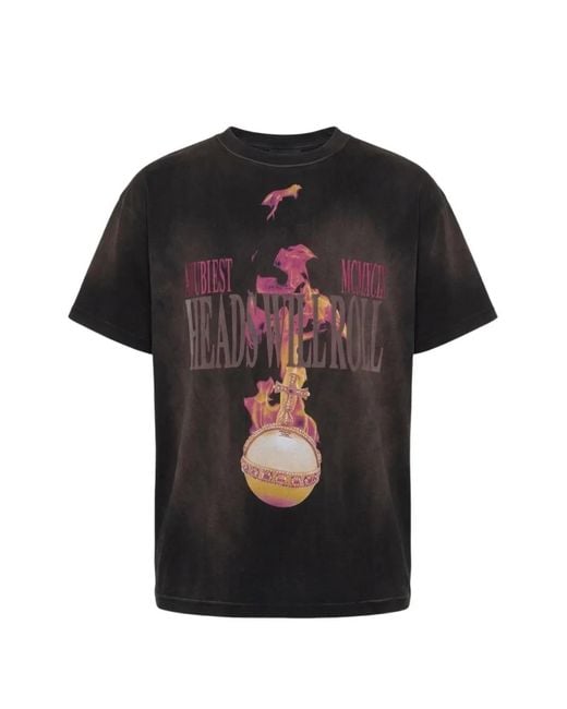 Ksubi Black H.W.R Sid Ss Tee Sunbleach for men