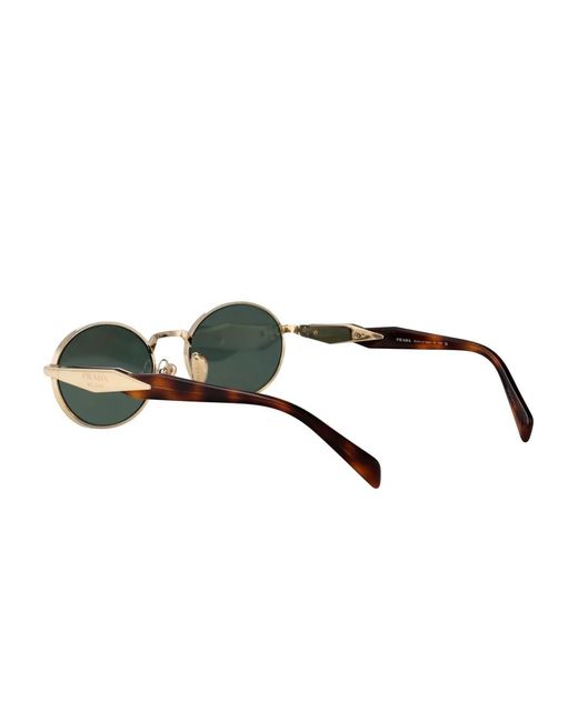 Prada Green Oval-Framed Sunglasses