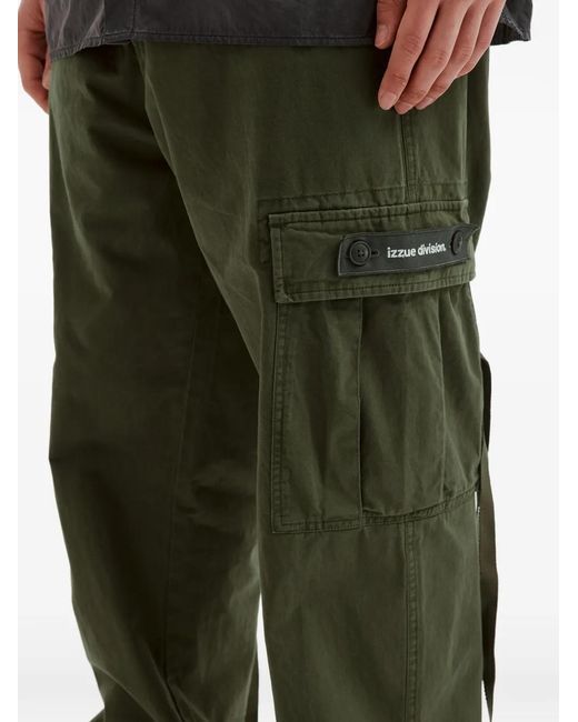 Izzue Green Pantalon À Poches Cargo for men