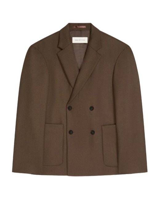Dries Van Noten Doppelreihiges Sakko in Brown für Herren