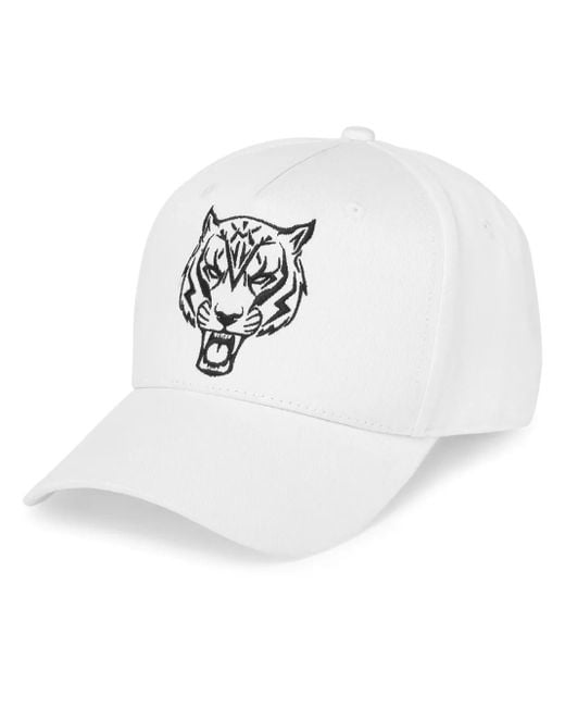 Philipp Plein White Tiger Baseball Cap