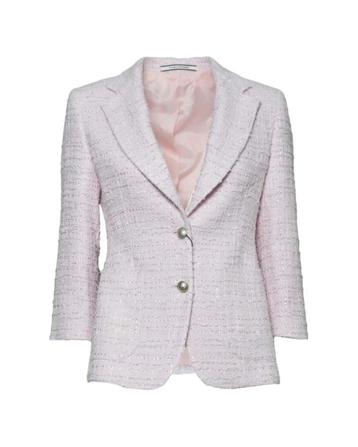 Tagliatore Gray Buttoned Blazer