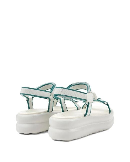 Camper White Pelotas Flota Up Platform Sandals