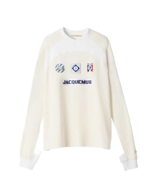 Jacquemus White The Supporter Long-Sleeve T-Shirt for men