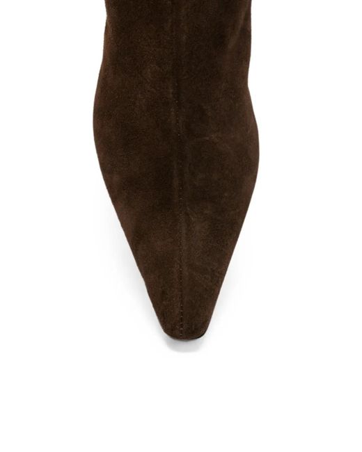 Alohas Black Bottines En Daim À Bout Pointu