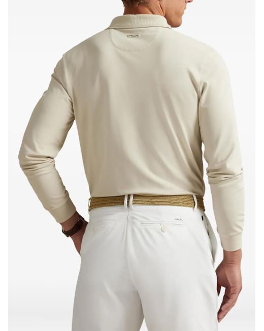 Ralph Lauren Natural Long-Sleeve Polo Shirt for men