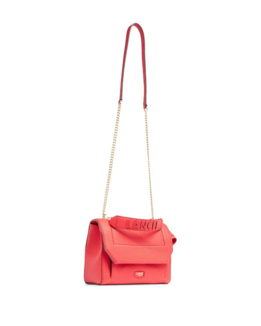 Lancel Red Medium Leather Cross Bag