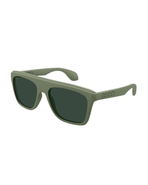 Gucci Green Square-Frame Sunglasses