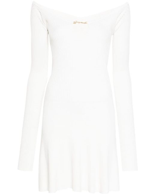 Vestido corto La Robe Jacquemus de color White