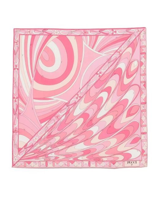 Emilio Pucci Iride-print Scarf Pink