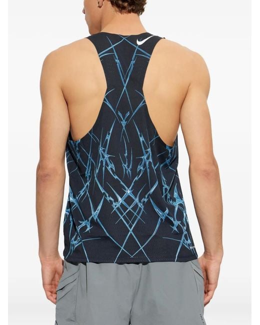 Nike Blue Dri-Fit Adv Sleeveless Tank Top for men