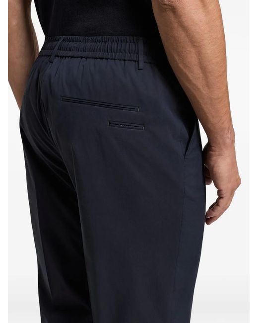 Peserico Blue Drawstring Trousers for men