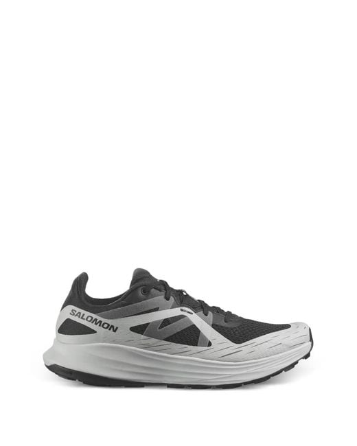 Salomon White Ultra Flow Panelled Sneakers for men