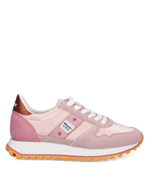 Blauer グリッターパネル スニーカー Pink